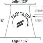 Officemate Universal Hanging File Frame, Letter and Legal Size, Rails 24 to 27, Steel, 1 Set (91966)