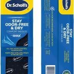 Dr. Scholl's® Stay Odor-Free & Dry Comfort Insoles with Odor-X®, Unisex Inserts, 1 Pair, Full Length Trim to Fit Men's Shoe Sizes (7-13) and Women's Shoe Sizes (5-10)