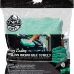 Chemical Guys MIC34603 Happy Ending Ultra Edgeless Microfiber Towel, Green, (16" x 16")
