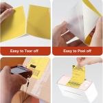 Phomemo 4x6 Thermal Label Printer Paper - 500 PCS Yellow 4"x6" Fan-Fold Shipping Supplies Labels - Water/Oilproof Label Stickers - Permanent hesive Thermal 4x6 Labels for Small Business