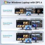 USB C Docking Station Dual Monitor HDMI apter for Dell HP Lenovo,Laptop Docking Station 3 Monitors USB C Hub Multiple apter Dongle with 2 HDMI 4K+VGA+100W PD Charger+3 USB Port+SD/TF Card Reer
