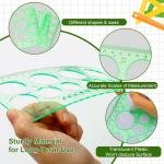 3PCS Circle Shape Templates for Drawing, Plastic Circle Stencils with Multiple Sizes for Drafting, Crafting, Art, Engineering