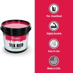 Ecotex® Tex-Red Screen Printing Emulsion (Quart - 32oz.) Pre-Sensitized Photo Emulsion for Silk Screens and Fabric - for Screen Printing Plastisol Inks, Pure Photopolymer Screen Printing Supplies