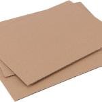 HAKZEON 50 Pack 8.5 x 11 Inch Corrugated Cardboard Sheets, Cardboard Paper, Flat Cardboard Inserts for Packaging Shipping Mailing DIY Crafts, Brown