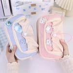 Large Pencil Pouch Big Pencil Case Big Capacity Aesthetic Pen Cosmetic Bag Pen Stationery Organizer Simple, College Office Home Travel Storage Bag (Pink)