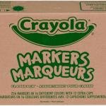 Crayola Bro Line Markers Classpack (256 Ct), Bulk Markers for Kids, Art Supplies for School, Classroom Must Haves, Preschool & Kindergarten Supplies