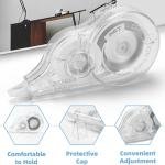 30 Pcs Correction Tape, 39.4 Ft White Wrong Out Tear-Resistant Bulk, Instant Corrections Easy To Use Applicator for School, Office, Note Taking, Journal (Tape Width 0.2 in, Clear)