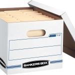 Bankers Box 30-Pack Basic Duty File Storage Boxes with Lids, Letter/Legal, STOR/FILE, (0071304)