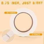Masking Tape Bulk 10 Packs 0.75 Inch - Masking Tapes Artist Drafting Tapes White Beige, General Purpose for Craft, Art, Office, School, 3/4 Inch x 55 Yards x 10 Rolls
