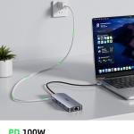 USB C Docking Station Dual Monitor 10 in 1, USB-C Hub to HDMI VGA apter with 1Gbps Ethernet 100W Charging, usb c Hub to USB, 3.5 Audio, Card Reer Compatible for Dell/MacBook/Surface Laptops