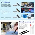 45 Pieces 3D Printer Tools Kit, 3D Printing Accessory Includes Deburring Tool, Digital Caliper, Art Knife Set, Tube Cutter, Storage Bag Suitable for 3D Print Removing, Cleaning, Finishing