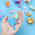 SOTOGO 22 Pieces Mini Housework Cleaning Supplies Miniature House Accessories Mini House Furniture Decoration Accessories