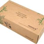 Bamboo Facial Tissues，soft nature bamboo facial tissue,100% virgin bamboo,Bulk carton of 8 boxes (100 Tissues per boxes,800 Tissues Total) | kraft paper Box, 3 Ply tissues