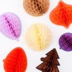 Briartw Honeycomb Paper Ps for DIY 3D Craft and Pop-Up Cards – Halloween/Autumn Series,30-Layer Tissue Paper P (5.8”x8.3”) with Glue Line,Perfect for Handme Greeting Cards,School Projects