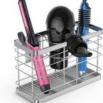 Hair Dryer Holder - Hair Tool Organizer Wall Mount/hesive Blow Dryer Holder/Curling iron holder Cabinet Door Bathroom Organizer for Hair Dryer, Curling Wands, Hair Straighteners