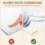 8Packs Legal Ps 8.5 x 11 Inch, 50Sheets/Pack, College Ruled & Perforated White Writing Ps, Ps of Paper 8.5 x 11, Lined Note Ps with Sturdy Backing for Office, Business & School Supplies