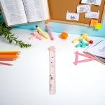 15CM Pink Cats Claw Straight Rulers, Plastic Measuring Tool Kawaii Measuring Rulers, Portable Stationery School Supplies Stationery Transparent Ruler Drafting Tools and Drafting Kits