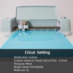 7.5Mil Blank Mylar Sheet (10 Pack), 12“ X 12” Clear Plastic Sheet, Clear Acetate Sheets for Cricut, Stencil Plastic Sheets for Cutting Machine, PET Stencil Material