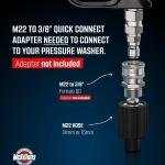 McKillans® Short Pressure Washer Gun with Swivel - High Pressure Water Handle with 3/8" Male Plug and 1/4” Quick Connector Coupler - Power Washer Gun Compatible with Foam Cannon - Car Wash Foam Gun