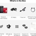 QNAP 2 Bay DAS with 4TB Storage Capacity, USB 3.2 Gen 2 Type-C, Preconfigured RAID 1 WD Red Plus HDD Bundle (TR-002-24WD-US)