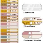 Boho Daily Schedule Pocket Chart for Classroom with 24 Double Sided Cards, Experience Visual Schedule and Back to School Classroom Decorations for Teacher School Supplies,Classroom Must Haves