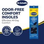 Dr. Scholl's® Stay Odor-Free & Dry Comfort Insoles with Odor-X®, Unisex Inserts, 1 Pair, Full Length Trim to Fit Men's Shoe Sizes (7-13) and Women's Shoe Sizes (5-10)