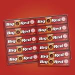 WRIGLEY'S BIG RED Chewing Gum Bulk Pack, 5 Sticks Per Pack (40 Total Packs)