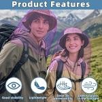 2 Pack Ultra Large Mosquito Net 42x25 Inches Mosquito He Net Oversized Insect Netting Bug Fits Most Hats for Gardening Hiking Fishing Traveling(Light Purple)