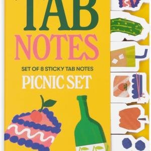 ban.do Sticky Tab Notes with Food Theme Novelty Page Flags for Annotating, Picnic Set