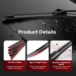 BERG REGEN 22"+17" Windshield Wiper Bles Replacement for Chevy Chevrolet Cobalt 2005-2010,Nissan Sentra 2003-2006,Subaru Impreza 2004-2007 –Genuine OEM Quality (Set of 2)