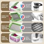 Vegetable Chopper with 8 Bles - Onion Chopper 16-in-1 with Container, Kitchen Vegetable Spiralizer Kitchen Ggets - Home Essentials - Accessories