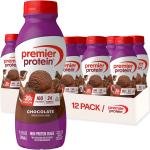 Premier Protein Shake, Chocolate, 30g Protein, No ded Sugar, 24 Vitamins & Minerals to Support Immune Health, 11.5 fl oz, 12 Pack (Packaging May Vary)