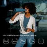 LARS NYSØM Stainless Steel Insulated Water Bottle 25oz 34oz | Insulated Thermo Flask for Hot and Cold Beverages | Leakproof Drinking Bottle (Sage Green, 25.4oz)