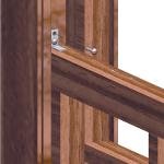 Prime-Line S 4766 Carbon Steel Fixed 4-Bar Window Grill for Home Security and Child Safety, 23-1/2 In. to 38 In., Bronze (1 Set)