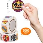 1000 Pieces Reward Stickers for Teachers,Fun Motivational Stickers Labels for Kids Students School Classroom in 16 Designs Styles (2 Rolls)