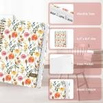 2026 Planner, Weekly and Monthly Calendar Planner, January - December 2026 Daily Agenda for Acecmic Planning, School Office Supplies, Painted Flowers