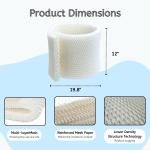 Nispira MAF1 Super Humidifier Wick Filter Replacement for Aircare Air-care MA1200, MA1201, MA0950 Kenmore EF1 14906, 14410, 14411, 15412, 29979, 29980, 29981, 29982. 6 Pack
