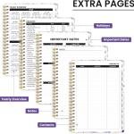 2026 Planner, Weekly and Monthly Calendar Planner for Women, Jan 2026 - Dec 2026, Hardcover Planning Agenda book with Tabs, Spiral Bound, Inner Pocket, Perfect for School Office Supplies, 6.3" x 8.5"
