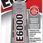 E-6000 Industrial Strenght Glue hesive 2.0 Oz. Permanent Bond Multi Purpose