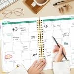 GuassLee Planner 2026 Daily Weekly and Monthly - Large A4 Planner from January 2026-December 2026, 8.8"x11.4" Aesthetic Teacher Student Agenda Book with Back Pocket, Stickers, Coated Tabs, A4 Size