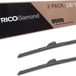 TRICO Diamond™ (25-1818) 18 Inch & 18 Inch pack of 2 High Performance Automotive Replacement Windshield Wiper Bles For My Car Premium All Weather Beam Ble for Select Vehicle Models