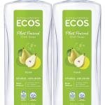 ECOS Dish Soap - Cuts Grease & Food Residue - No Harsh Chemicals - Hypoallergenic for Sensitive Skin - Biodegrable Formula, Recyclable Sustainable Liquid Dishwashing Soap - Natural Pear (Pack of 2)