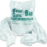 General Supply N250CW01 Bag-A-Rags Reusable Wiping Cloths, Cotton, White, 1lb Pack