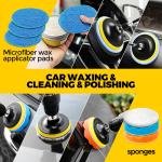 Holikme 22Pack Drill Brush Attachments Set,Scrub Ps & Sponge, Buffing Ps,Power Scrubber Brush,Car Polishing P Kit,Wax Applicator P,Car Cleaning Kit,Masonry Brushes,Cleaning Supplies