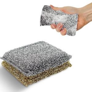 Perfect Scour 2 Pack Scrub Sponges for Kitchen - Multipurpose Non-Scratch Sponge with Heavy Duty Scouring Power - Soft and Fast Cleaning Scrubber for Cleaning Dishes, Pans, Pots and Hard Stains