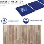VIVO Universal 71 x 36 inch Table Top for Standard and Sit to Stand Height justable Home and Office Desk Frames, Reclaimed Wood Extra-Wide Desktop, DESK-TOP72-36P
