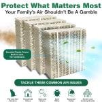 4 Replacement Humidifier Paper Wick Filters Compatible with Aircare 1043 EP9500,EP9700,EP9800,EP9R500,EP9R700,EP9R800, Essick 821000,826000,831000,SS390DWHT, Bemis Space Saver 800 8000 - (4 Pack)