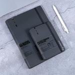 CAGIE A5 Binder 6 Ring Notebook with Dividers Refillable Planner Binder with Pockets, Refill Paper Include Planning Square Ruled and Dotted Pages, 7 x 9.25 in, (Grey and Grey, A7 & A5 Dot Page)