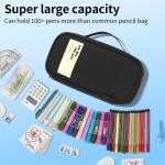 XQXA Large Capacity Pencil Case Multi-Slot Pencil Pouch Durable Pencil Box Portable Makeup Bag with Handle for Office