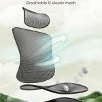 Marsail Ergonomic Mesh Office Chair,Ergonomic Dsk Chair with 2D Herest,justable Lumbar Support & Up and Down Armrest